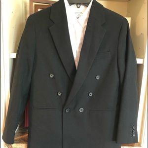 Boys black 12 slim-Amherst Collection blazer & white shirt